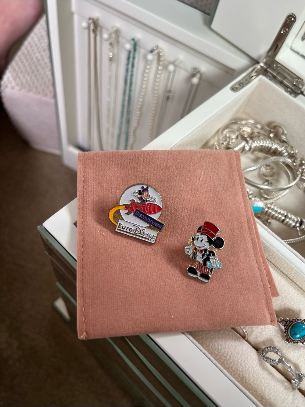 Rare Vintage Disney Mickey Mouse Pins and Pendant
